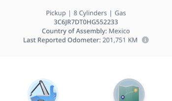 2017 Ram 1500 Reg. Cab 4X4 234K KMS CERTIFIED full